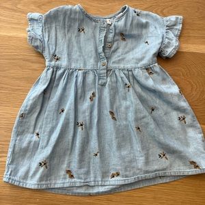 Zara size 2-3 years Denim Dress